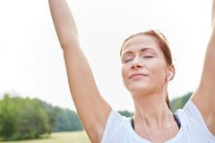 woman breathing to stop anxiety
