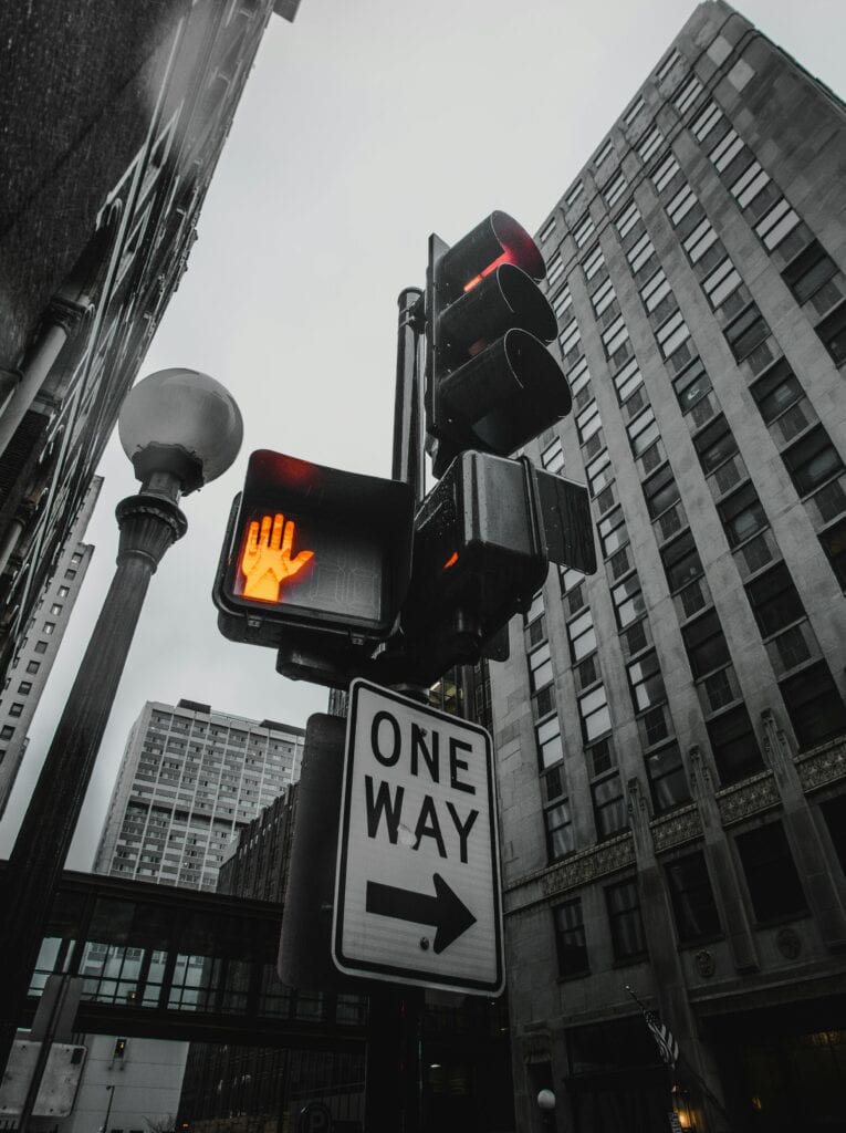 one way street sign